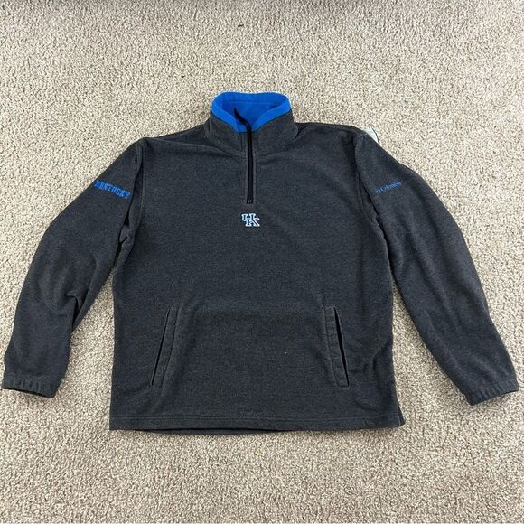Vintage Columbia Kentucky Wildcats Fleece Quarter Zip Men's L - Picture 1 of 8
